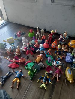 Action figures from Disney/Nickelodeon etc