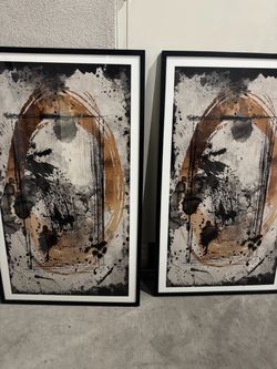 Abstract Framed Art Prints – Set of 2