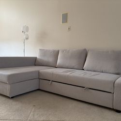 IKEA FRIHETEN Sleeper Sectional Sofa – Storage + Pull-Out Bed