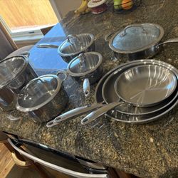 Stainless Steel Pots Pans With Lids