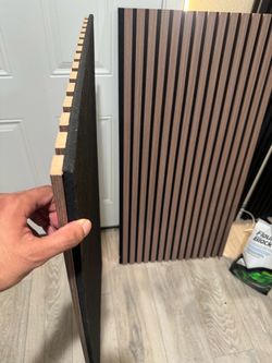 New Wood Slat Acoustic Wall Panels/ studio foam