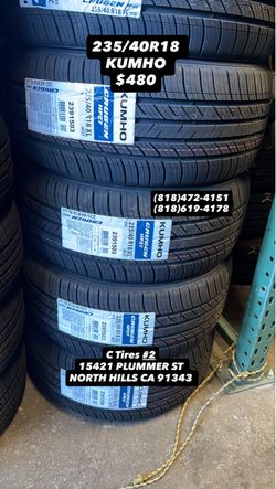 235/40R18 KUMHO ( 4 NEW TIRES )