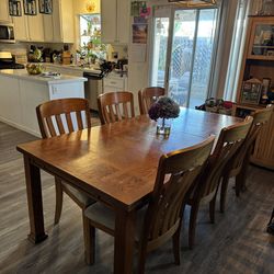 Dining Room Or Kitchen Table Set, Seating For Six.
