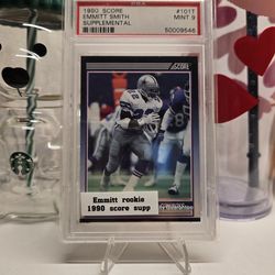 1990 Score Supplemental Emmitt Smith  #101T rookie card PSA9