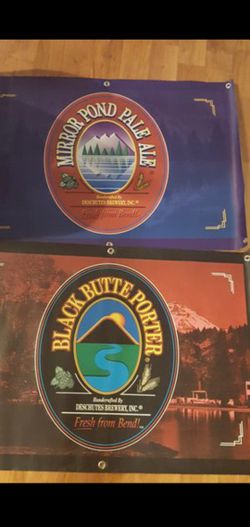 Vinyl Deschutes Brewery Signs