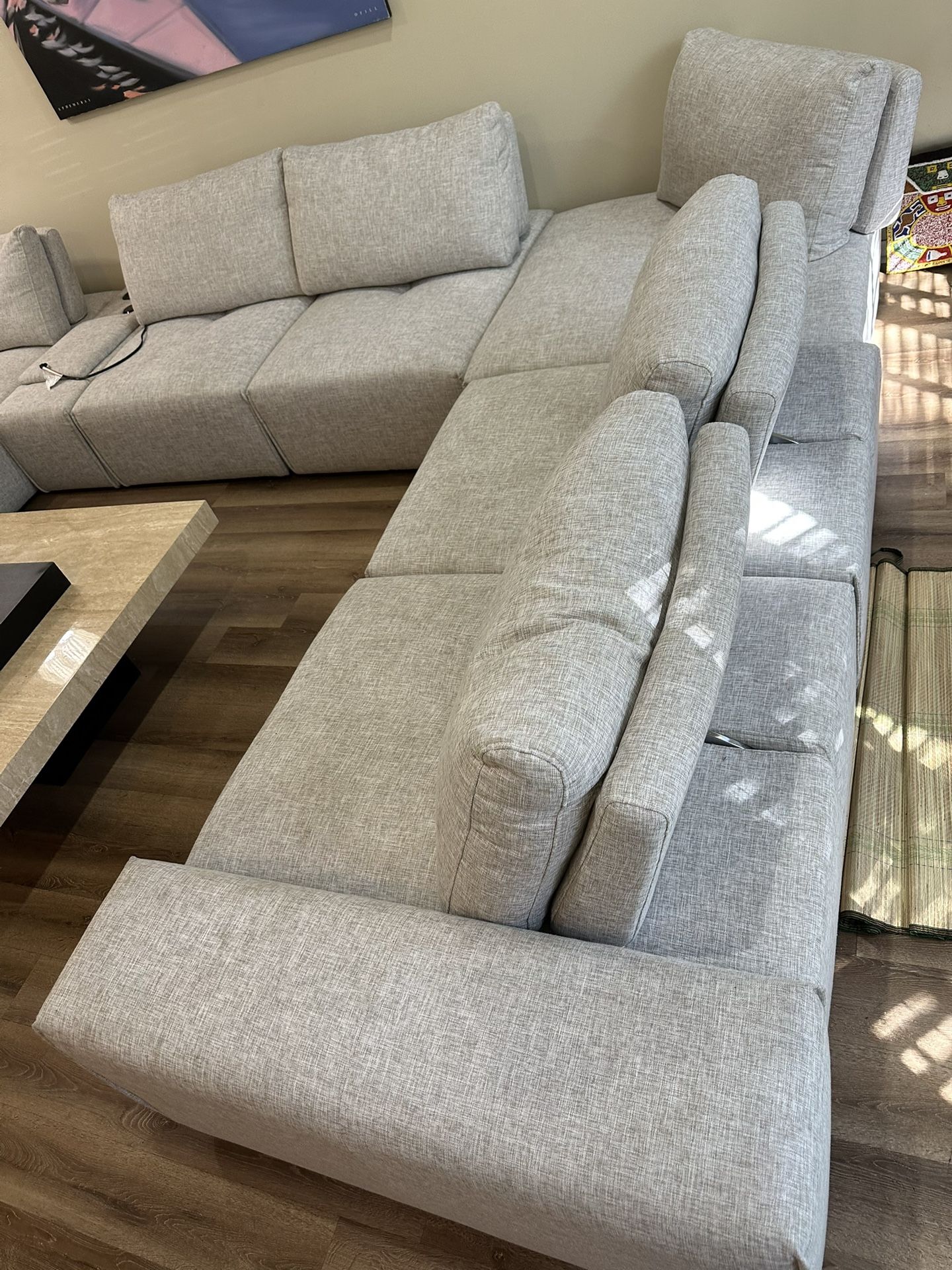 Cream/grey Couch For Sale