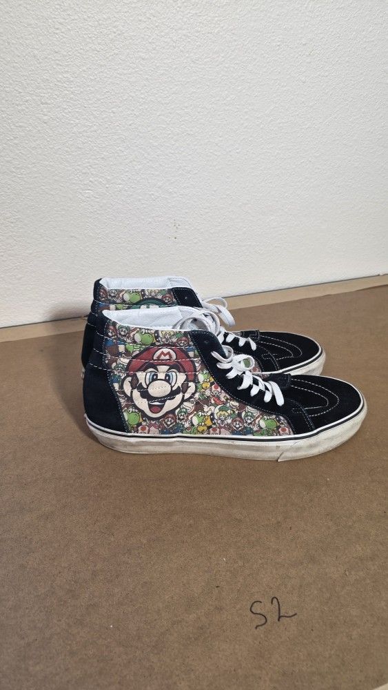 Mens Vans X Nintendo SK8-Hi Game Over Super Mario Bros Shoe Size 12