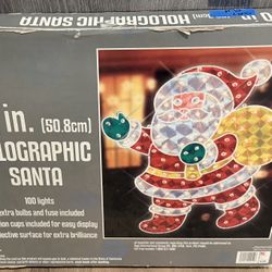 20” Holographic Santa 100 Lights