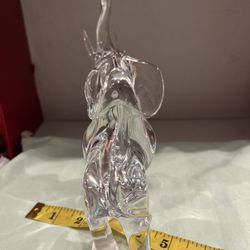 Vintage Glass Elephant Figurine