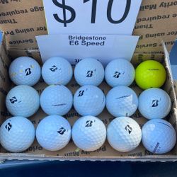 15 Bridgestone E6 Speed Golf Balls