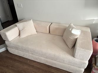 white soft couch