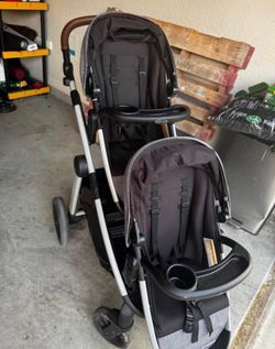 Graco double stroller car seat included