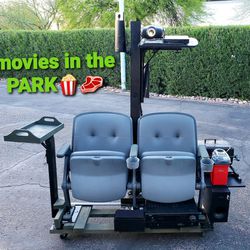 Outside Portable Movie Theater 