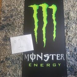 Monster Energy Pole Signs