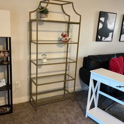 Gold Metal Bookcase