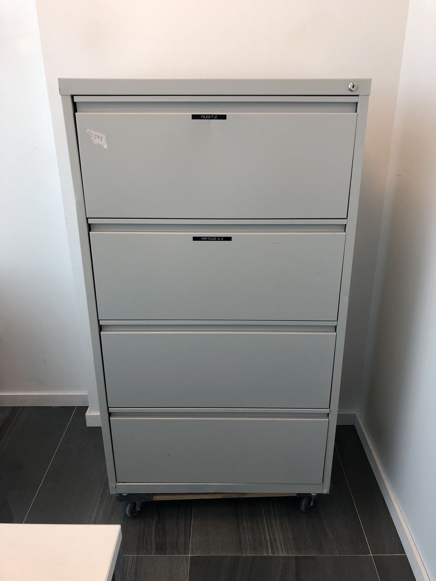 Free File cabinet 4 draw. 36in. Pick up today!