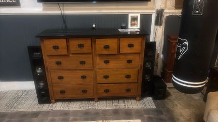 10 Drawer All Wood Dresser