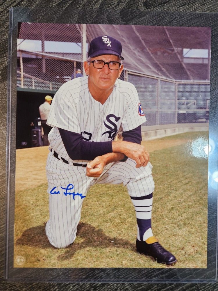 Signed Al Lopez White Sox 8x10 Photo Autograph MLB Baseball Picture Auto