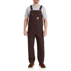 Carhartt Men’s Relaxed Fit Duck Bib Overalls Brown Size 36x30