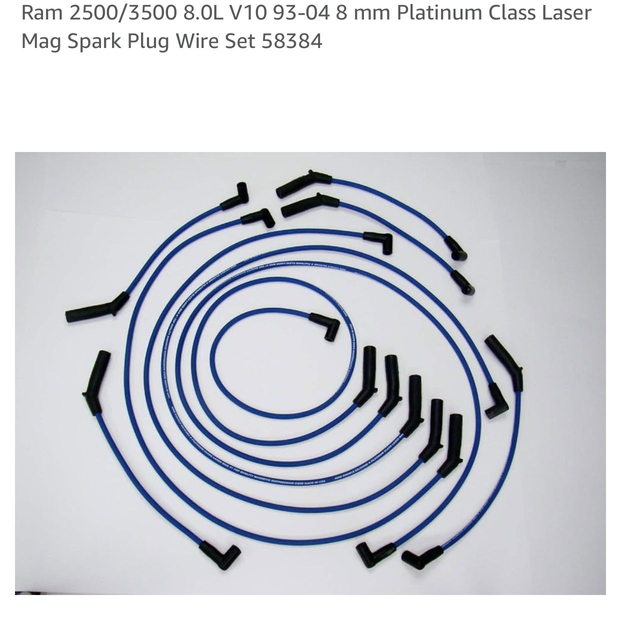 Spark Plug Cables For V10  Blue 
