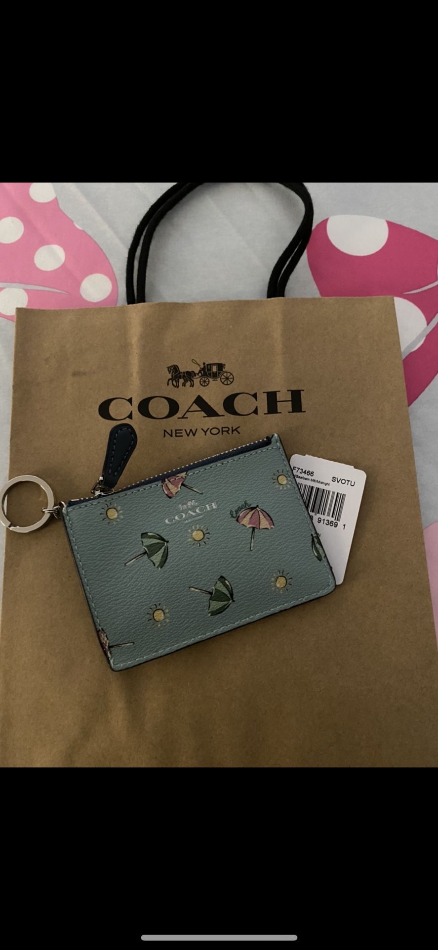 Coach coinpurse zip w card