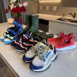Women’s Size 6-6.5 Boots, Adidas/Tennis Shoes & Tommy Slides