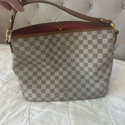 Authentic Louis Vuitton Galliera PM – Damier Azur Canvas Bag