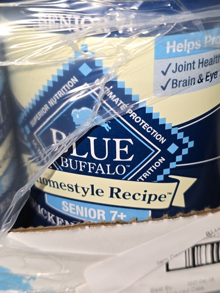Blue Buffalo Senior Dog Food 96 Cans