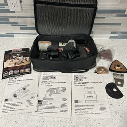 Craftsman Nextec 12 Volt Multi-Tool with 12V Battery Charger and extra blades and accessories