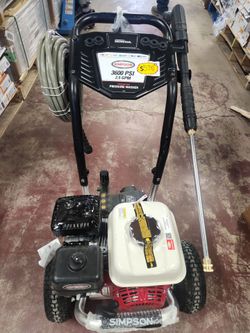 Shop SIMPSON
3600 PSI 2.5 GPM Gas Pressure Washer, Honda GX200 Engine and Aluminum Frame, Commercial Cold Water Power Washer