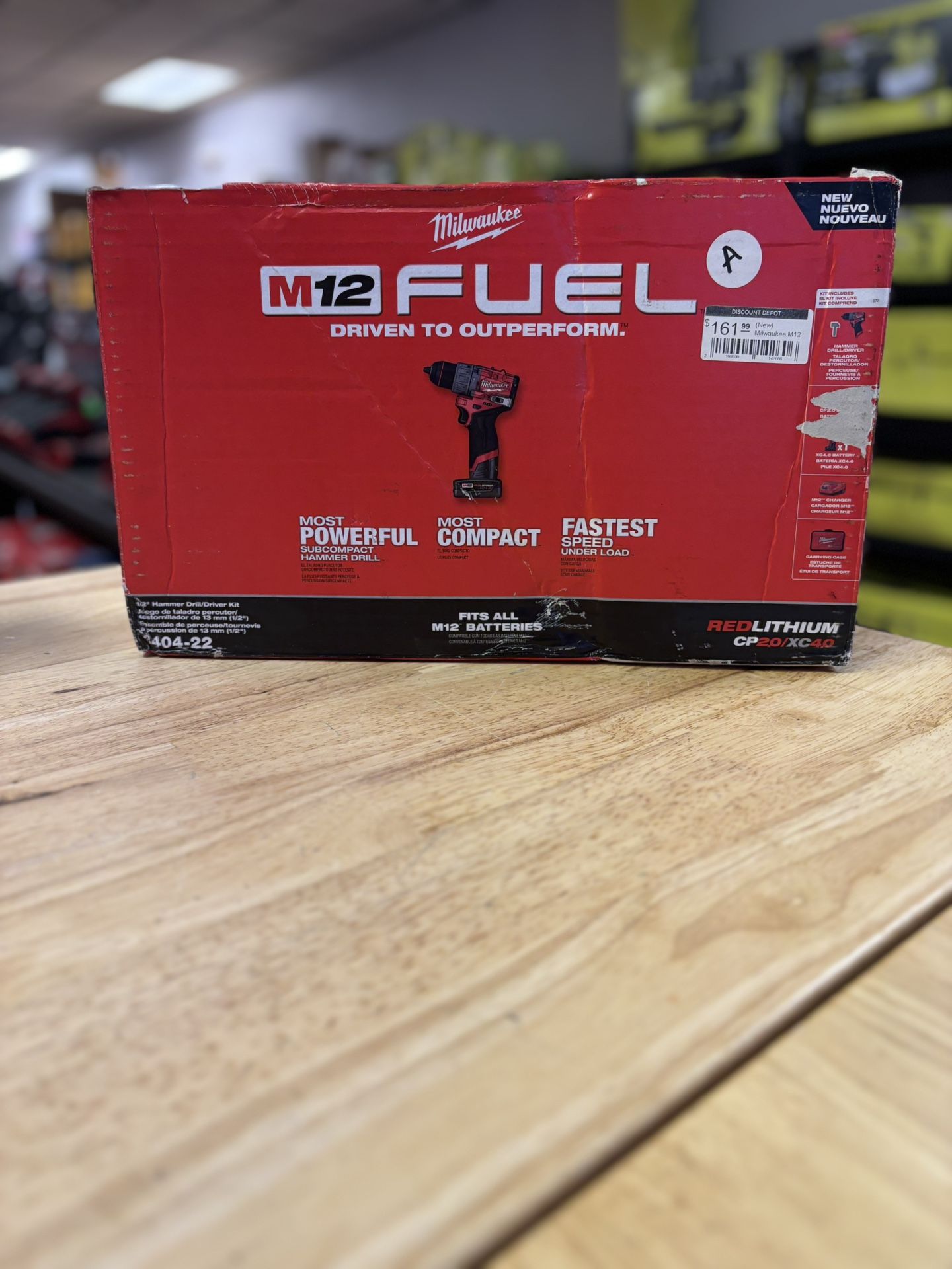 M12 FUEL 12V Lithium-Ion Brushless Cordless 1/2 in. Hammer Drill Kit with 4.0 Ah and 2.0 Ah Battery and Soft Case