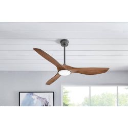 Home Decorators Marlon 66" Ceiling Fan LED DC Motor Remote YG825-NI - New