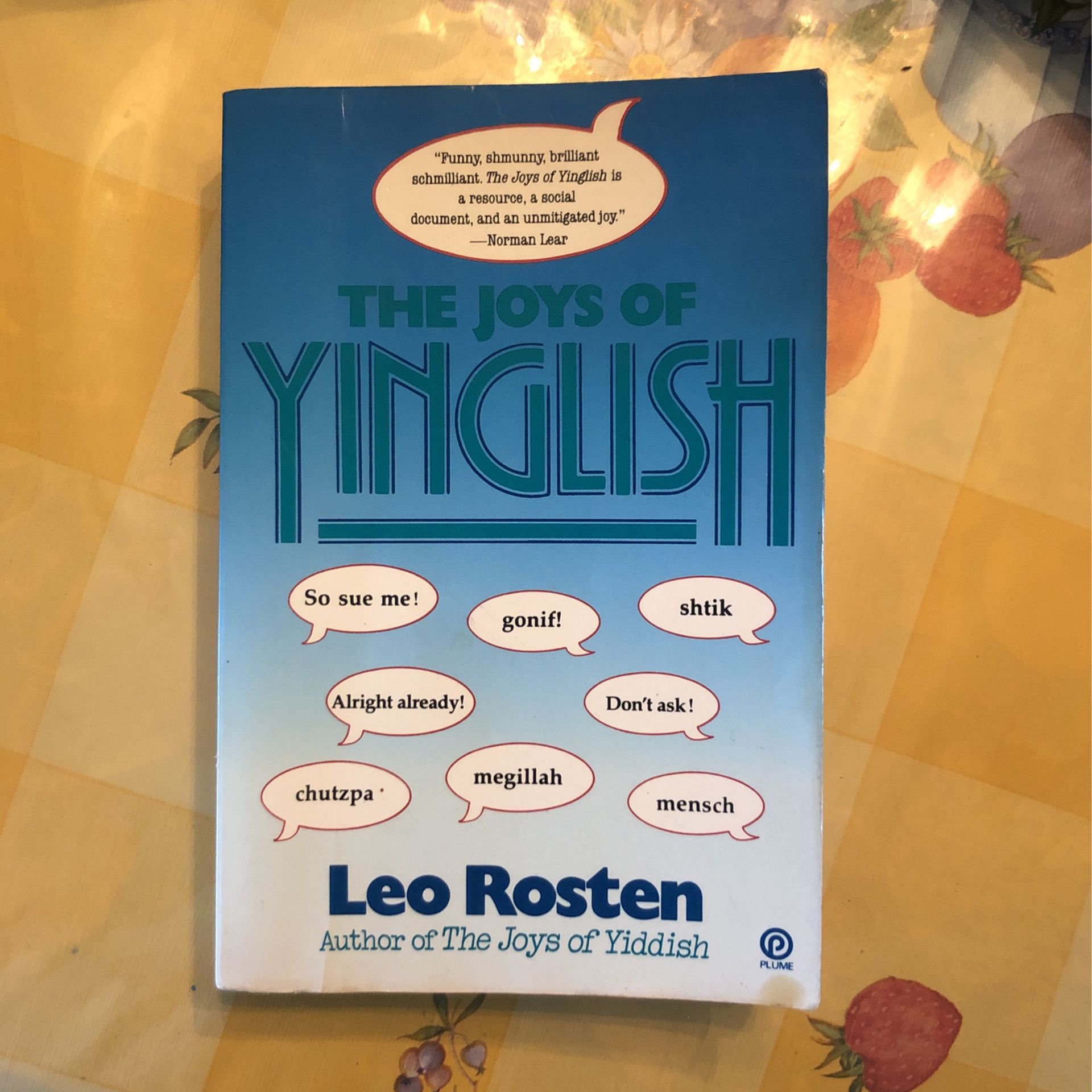 The Joys Of Yinglish Jewish Book By Leo Rosten - BOGO Of Equal Or Lesser Value