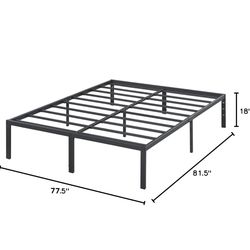 King metal bed frame