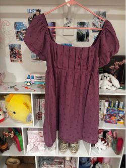 Aeropostale Floral Puff Sleeve Dress