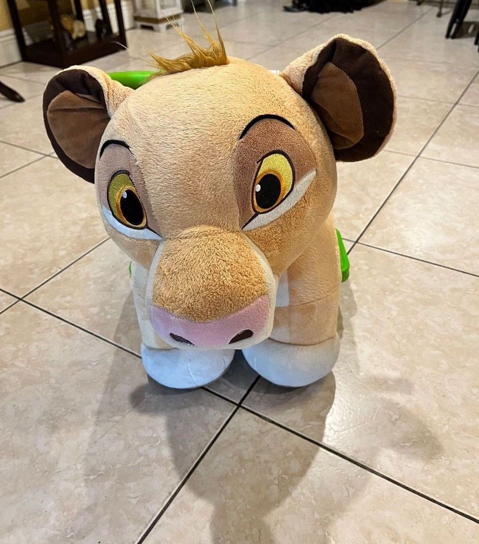 Disney Electric Simba Ride On Toy For Toddlers With Charger…In Good Condition… $45