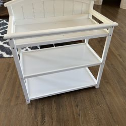 White Baby Changing Table / Bookshelf / Plant Stand