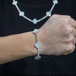 VC Inspired bracelet / Necklace Vvs Moissanite 