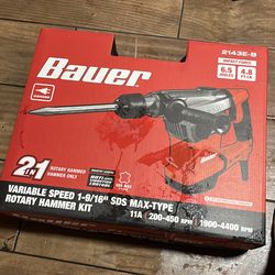 Bauer 2in1 rotary hammer kit