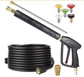 YAMATIC Pressure Washer Gun & 25 FT Hose Kit