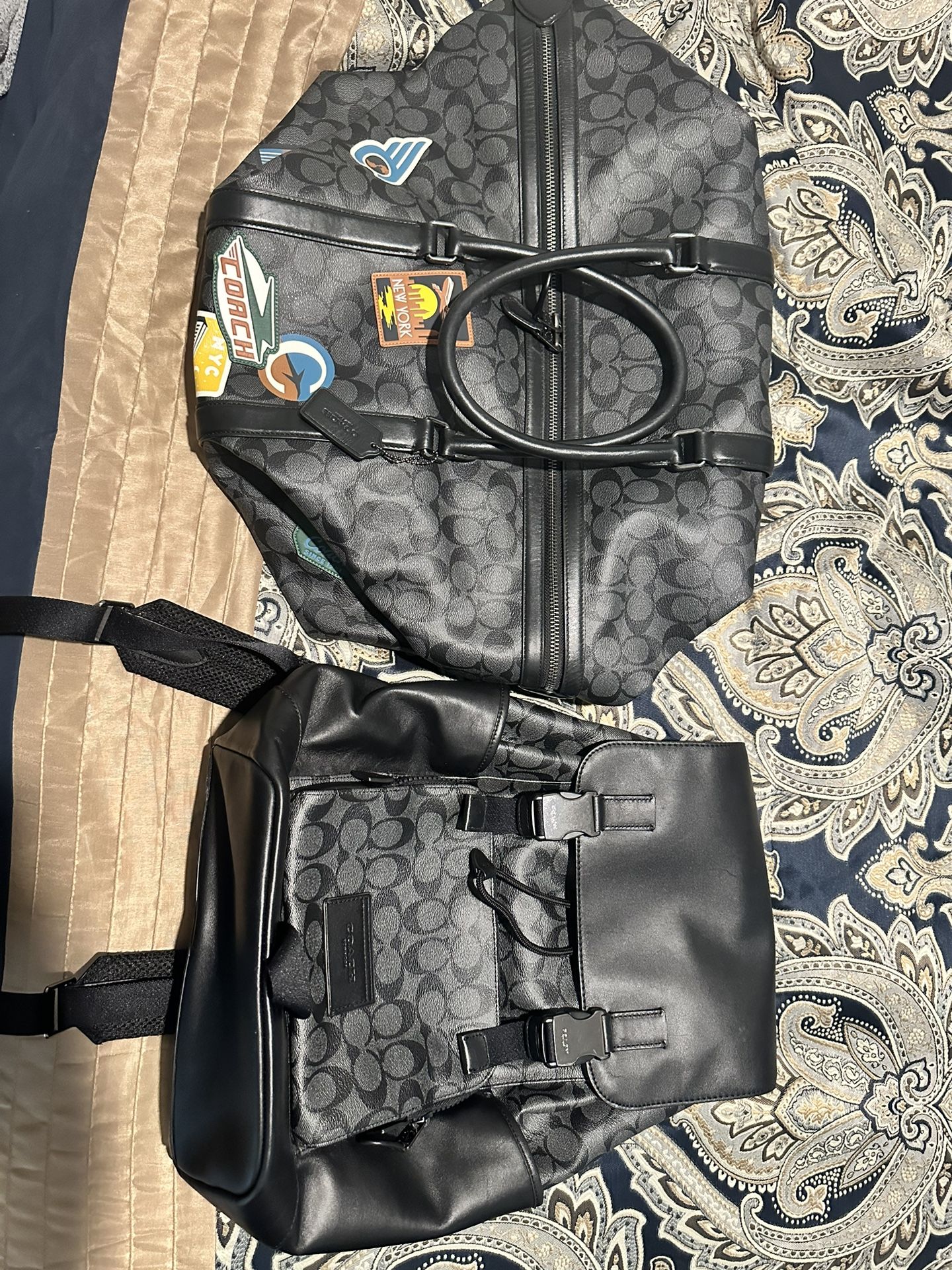 Coach Leather Backpack and Duffel