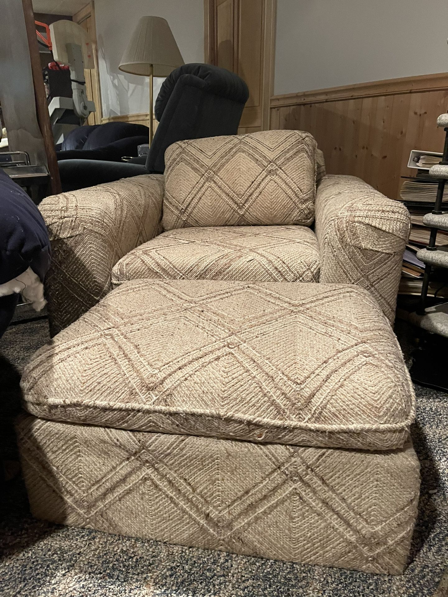 Sofa, Chair & Ottoman 