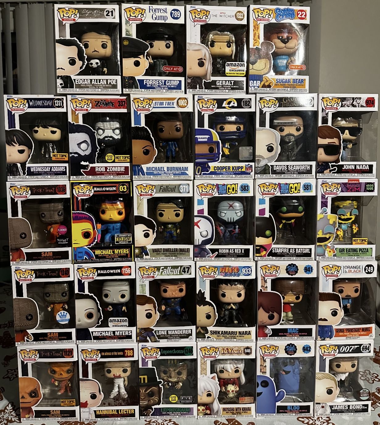 190 Funko Pops $10 Each Or All 190 For $1000.00