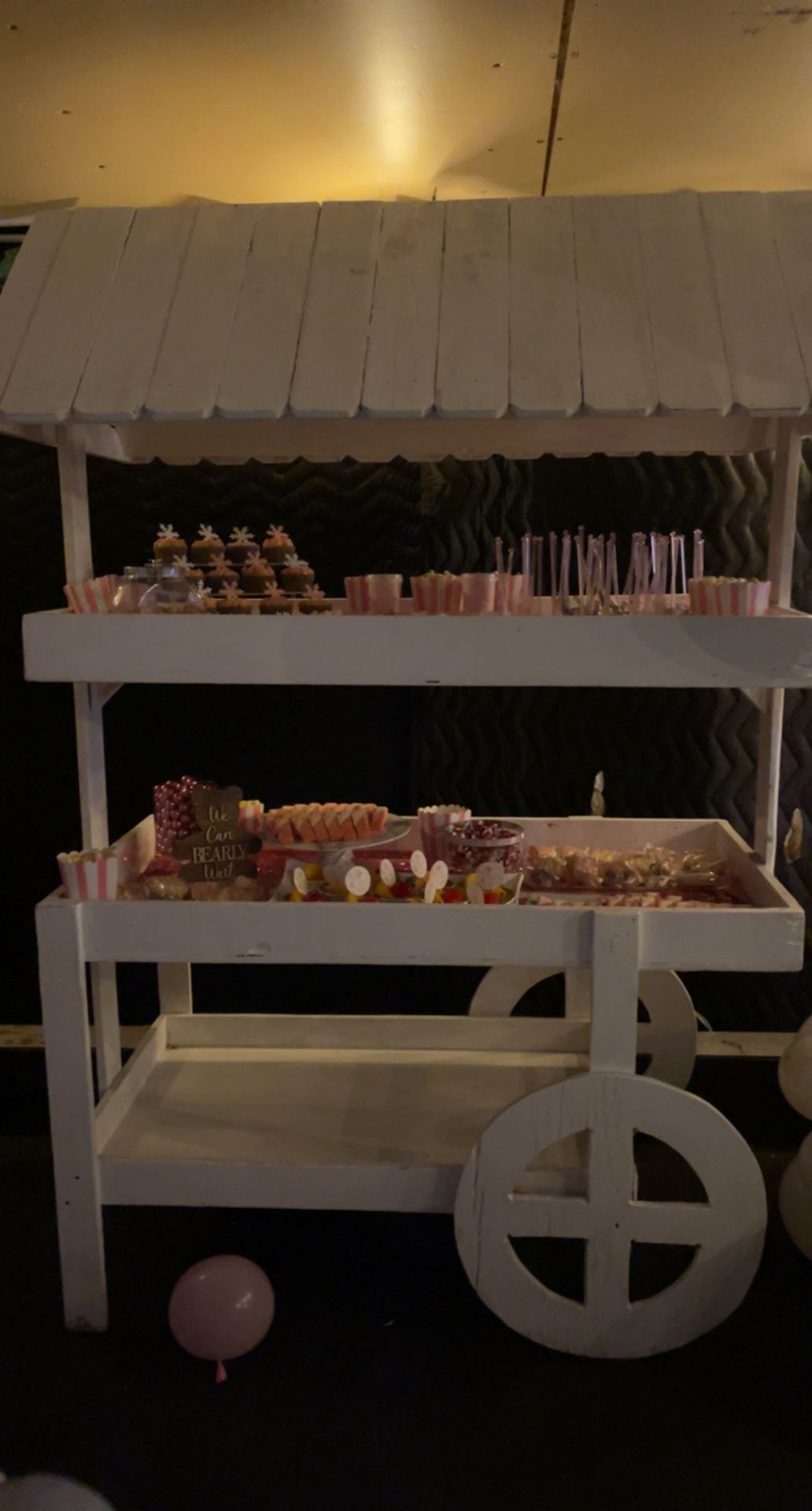 White Candy Cart