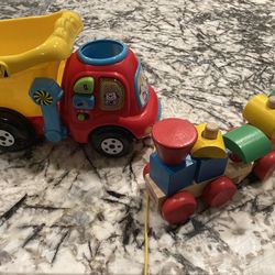 Toddler Toys- Dump Truck & Train