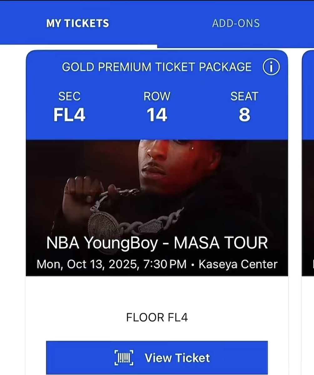 Nba Youngboy MASA TICKETS