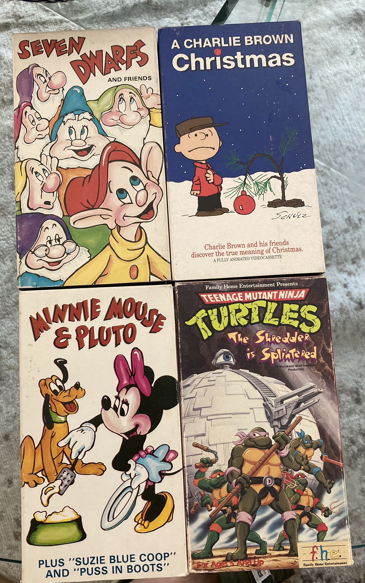 4 VHS Lot TMNT The Shredder Is Splintered (Teenage Mutant Ninja Turtles, VHS)