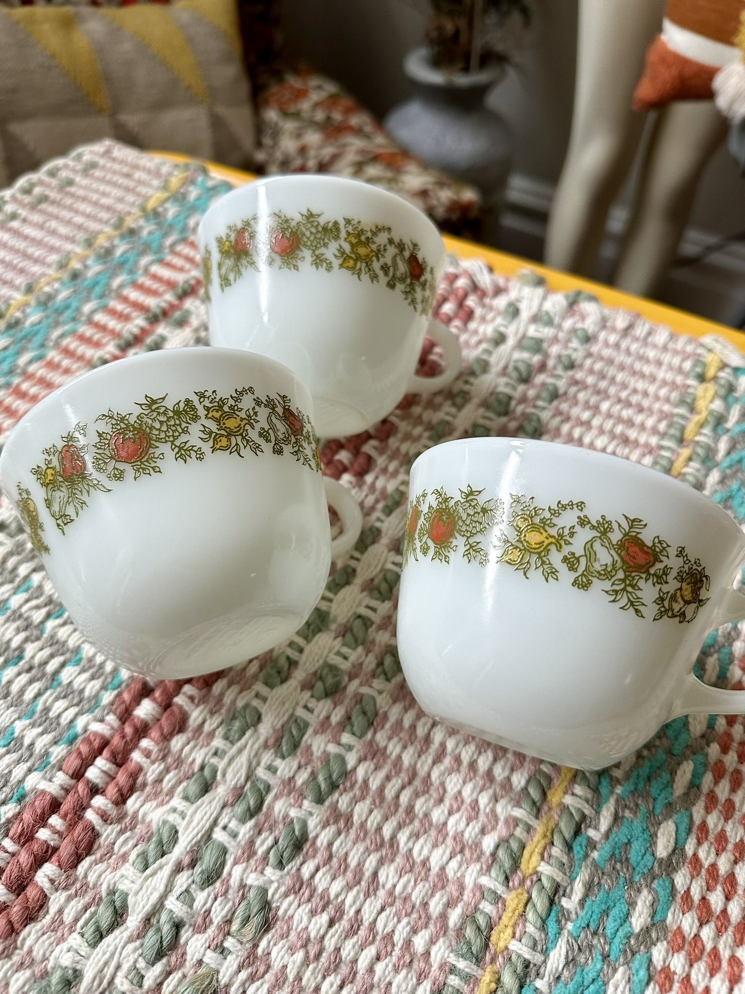 Vintage Pyrex Coffee Tea Cups