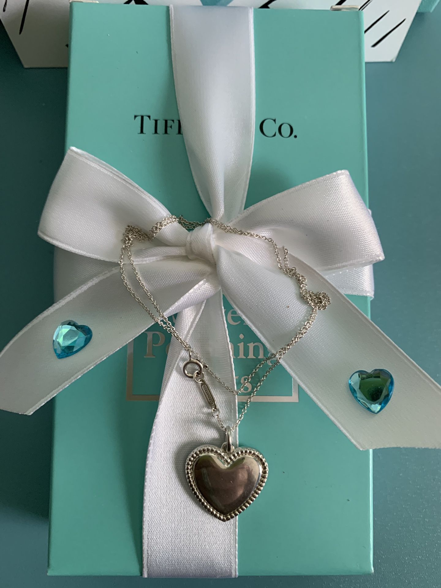 Tiffany & Co heart pendant necklaces