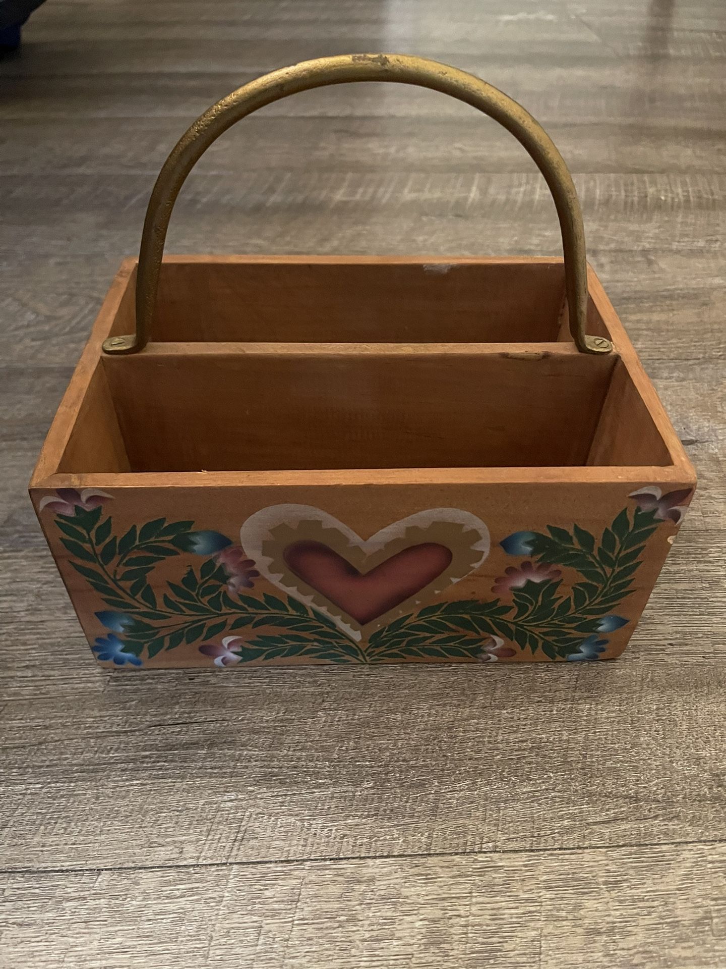 Wooden Storage Box, Vintage